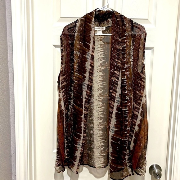 Silky Women’s Coldwater Creek Sheer Vest - Picture 1 of 3